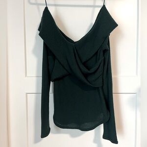 Free People cross sweater